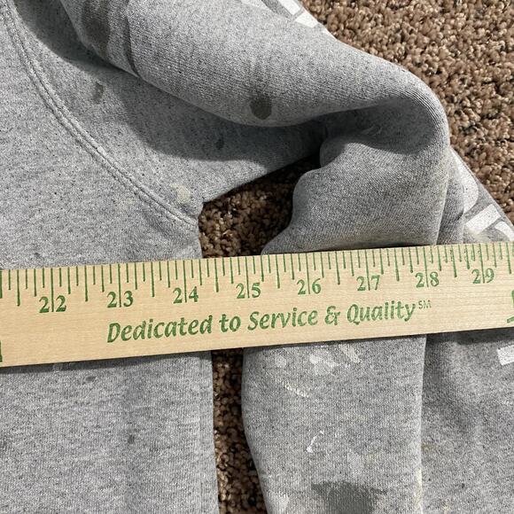 Carhartt Hoodie Mens Large Original Fit Painters Thrashed Workwear Pullover - Picture 7 of 8